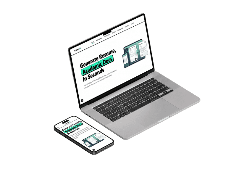 Preview of academic documents generated with Draftly